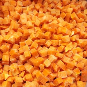 Тыква резаная на кубик, быстрозамороженная